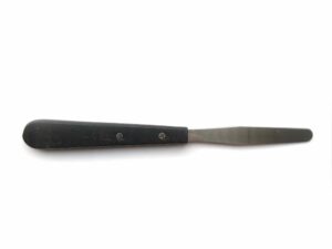 Paletmes zwart rond 6,5 cm