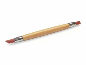 Double-end Clay Shaper, rubberpunt scherp recht / scherp schuin