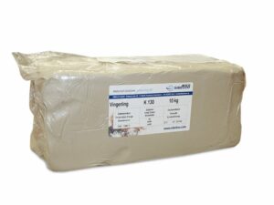 Klei K 130, wit met chamotte 0,5 - 2 mm 25%