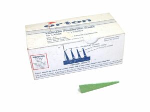 Orton cones large, 579 - 589°C