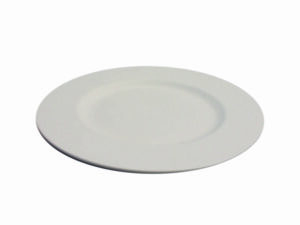 Plat bord met brede rand