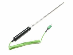 Thermokoppel K, 300mm x 6mm met stekker en handvat