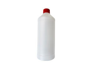 Fles met dop rood 1 liter