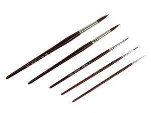 Glazuurpenseel 5 stuks