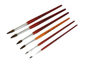 School Brush koker, Pony Hair 2,4,6,8,10,12