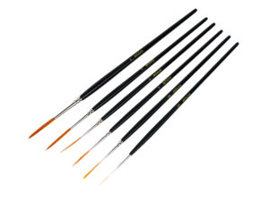 Glazuurkwast 6 stuks, extra lange liners.
