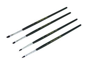 Synthetische kwasten set 4 delig