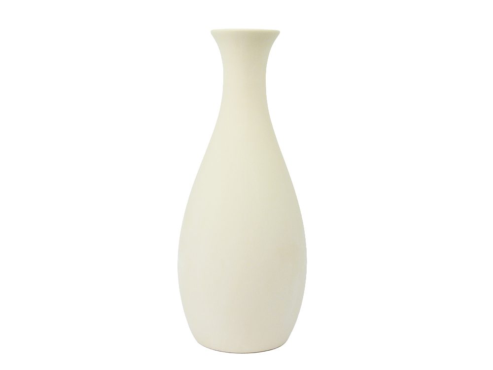 Biscuitvorm vaas met smalle hals