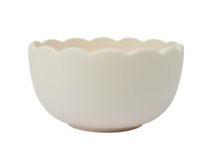 Biscuitvorm kom met gegolfde rand