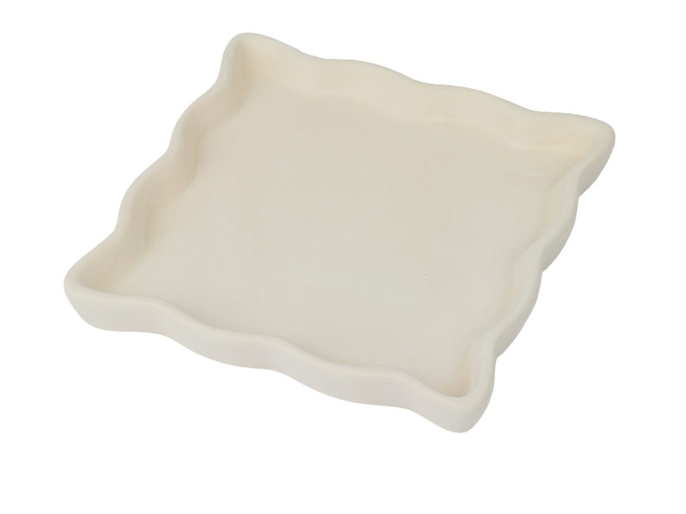 Biscuitvorm schaal vierkant geribbeld - Afbeelding 2